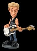 Figuren Shop GmbH Dekofigur Bassist Mike Rockstar Kunststein Bild 1