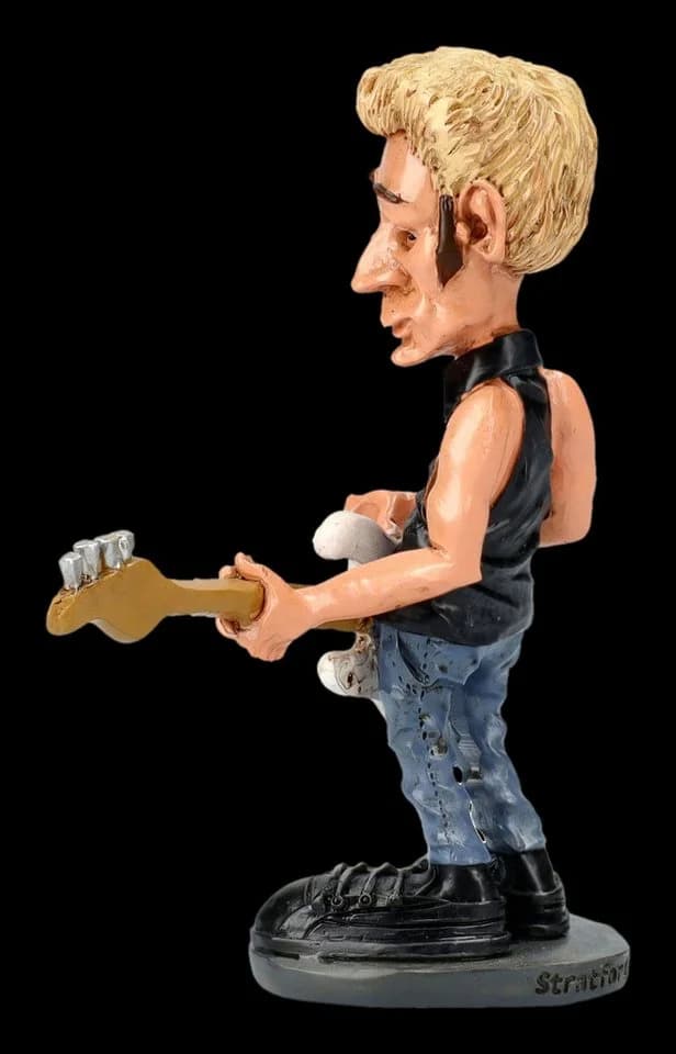 Figuren Shop GmbH Dekofigur Bassist Mike Rockstar Kunststein - Bild 5