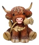 Figuren Shop GmbH Tierfigur Nemesis Now Hochlandkuh Figur – Handbemalte Polyresin Statue Bild 2