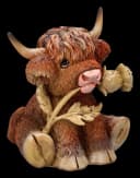 Figuren Shop GmbH Tierfigur Nemesis Now Hochlandkuh Figur – Handbemalte Polyresin Statue Bild 4