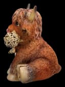 Figuren Shop GmbH Tierfigur Nemesis Now Hochlandkuh Figur – Handbemalte Polyresin Statue Bild 5