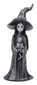 Figuren Shop GmbH Hexenfigur mit Kätzchen 12,5 cm Gothic Dekoration Bild 2