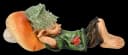 Bezaubernde Schlafende Kobold-Pilz Dekofigur Bild 1