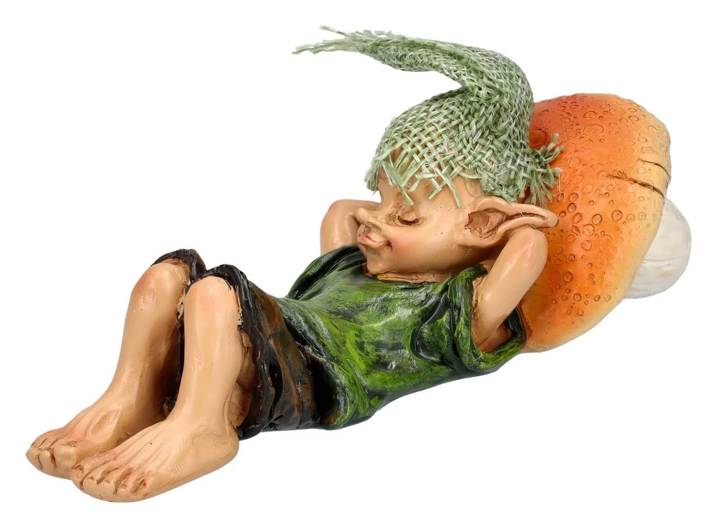 Bezaubernde Schlafende Kobold-Pilz Dekofigur - Bild 2