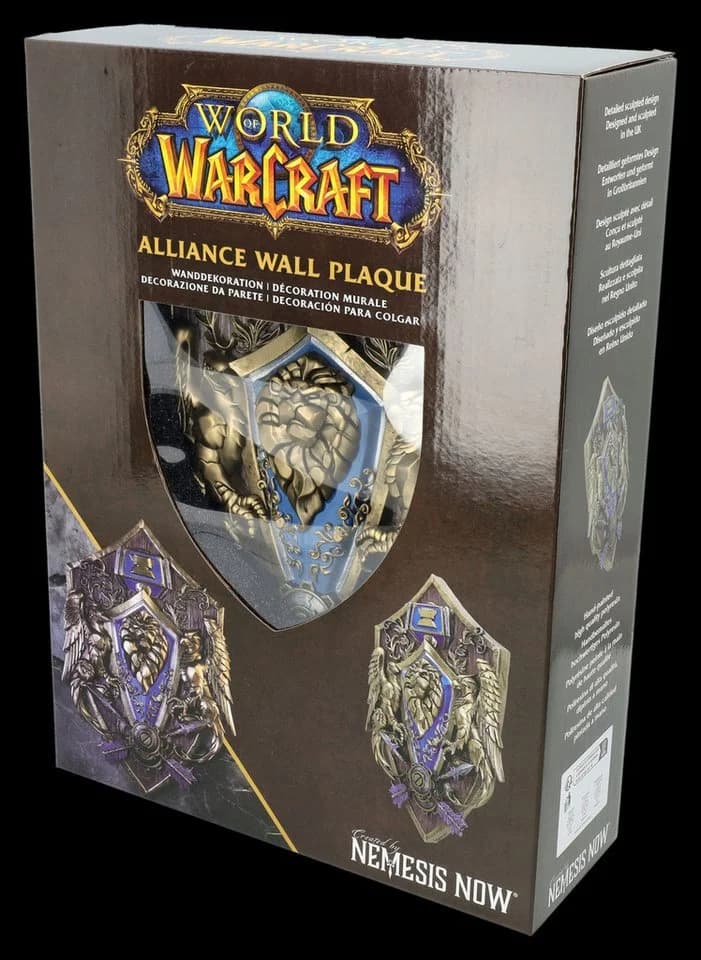 Figuren Shop GmbH Warcraft Wandrelief Allianz Wappen Löwenkopf Deko 30 cm