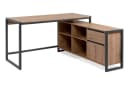 möbelvita Eckschreibtisch Portland 37A Artisan Oak Anthrazit Bild 1