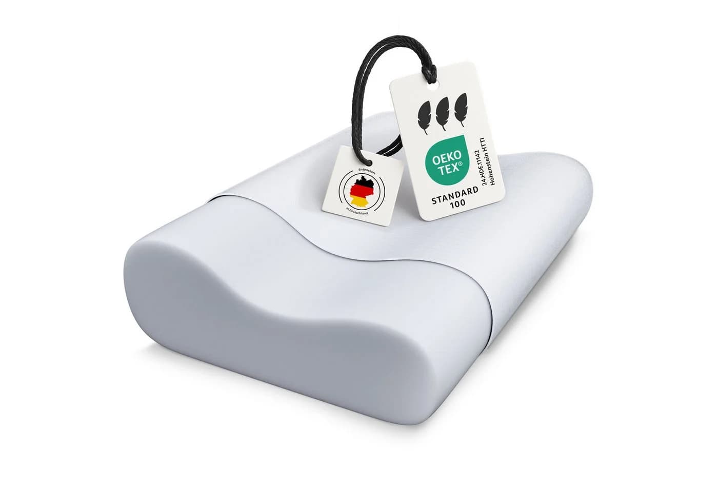 Träumegut24 OnlyDreams Anti-Schnarch Kissen Weiß Ergonomisch - Bild 2