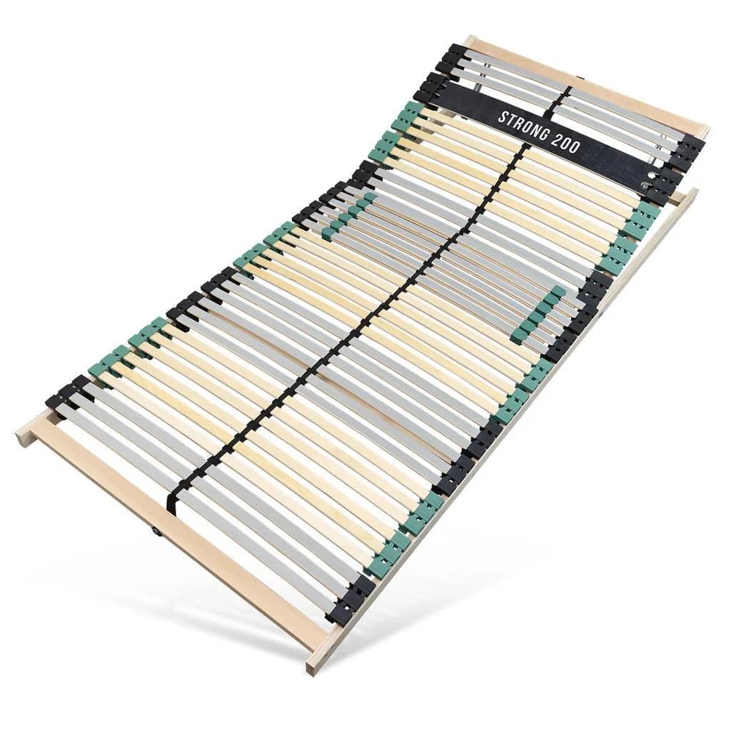 Sleepneo Premium Lattenrost 100x200 cm Buchenholz 7-Zonen 42 Leisten