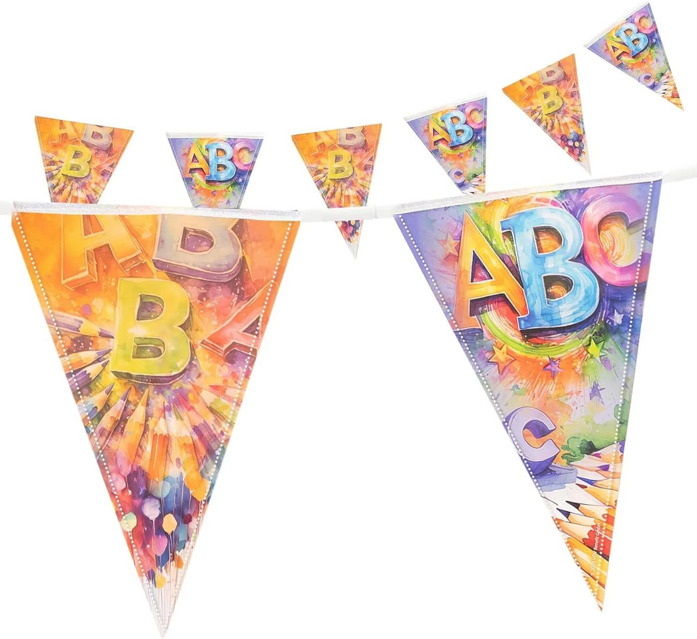 Party Factory Wimpelkette Back to School 4-5m - Bild 2