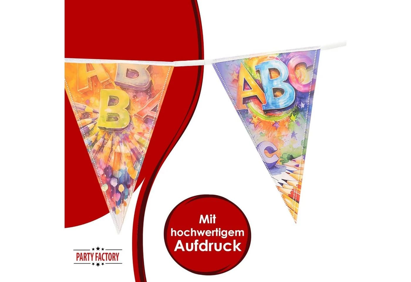 Party Factory Wimpelkette Back to School 4-5m - Bild 4