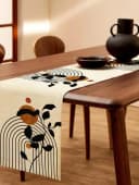 LIVINA HOME Tischläufer Premium Polyester Leinenoptik abwaschbar Bild 1