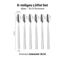 LIVINA HOME Latte-Macchiato-Löffel 6er Set Edelstahl 18/10 Silber Extra Lang Bild 1