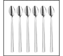 LIVINA HOME Latte-Macchiato-Löffel 6er Set Edelstahl 18/10 Silber Extra Lang Bild 2