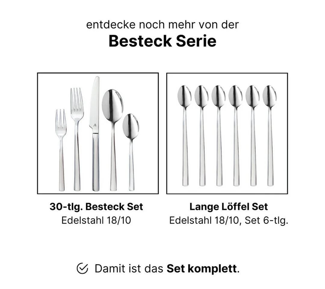 LIVINA HOME Tortenheber & Tortenmesser Set 2-tlg. Edelstahl 18/10 Silber - Bild 3