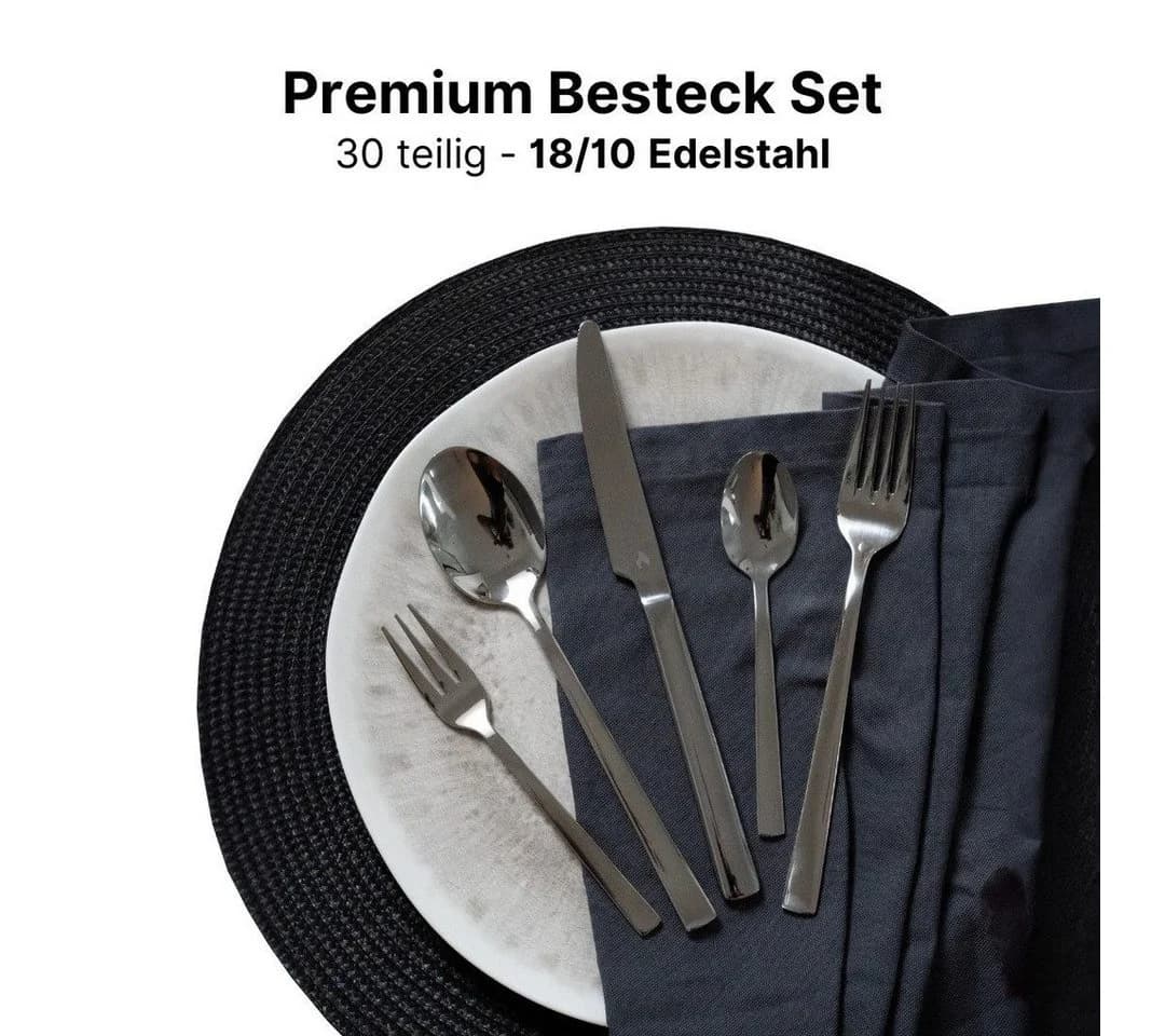 LIVINA HOME Besteck-Set 30-tlg. Edelstahl 18/10 Silber - Bild 5
