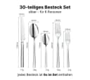 LIVINA HOME Besteck-Set Edelstahl 18/10 Silber Modern Bild 3