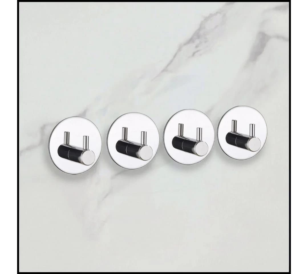 LIVINA HOME Handtuchhaken selbstklebend Edelstahl Silber - Bild 4