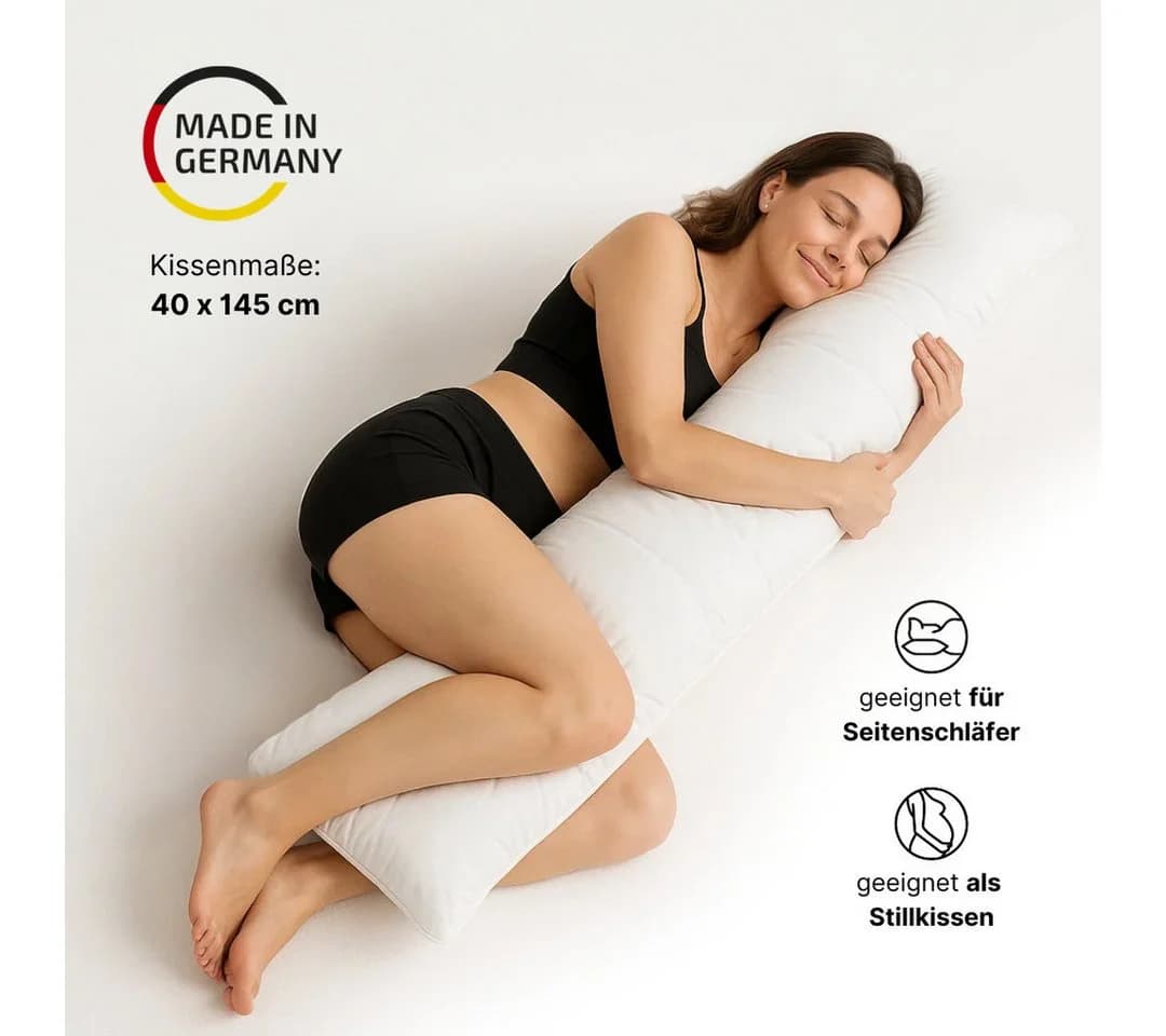 LIVINA HOME Seitenschläferkissen 40x145cm Orthopädisch
