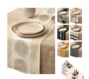 LIVINA HOME Tischläufer Premium Polyester Braun Leinenoptik Bild 2