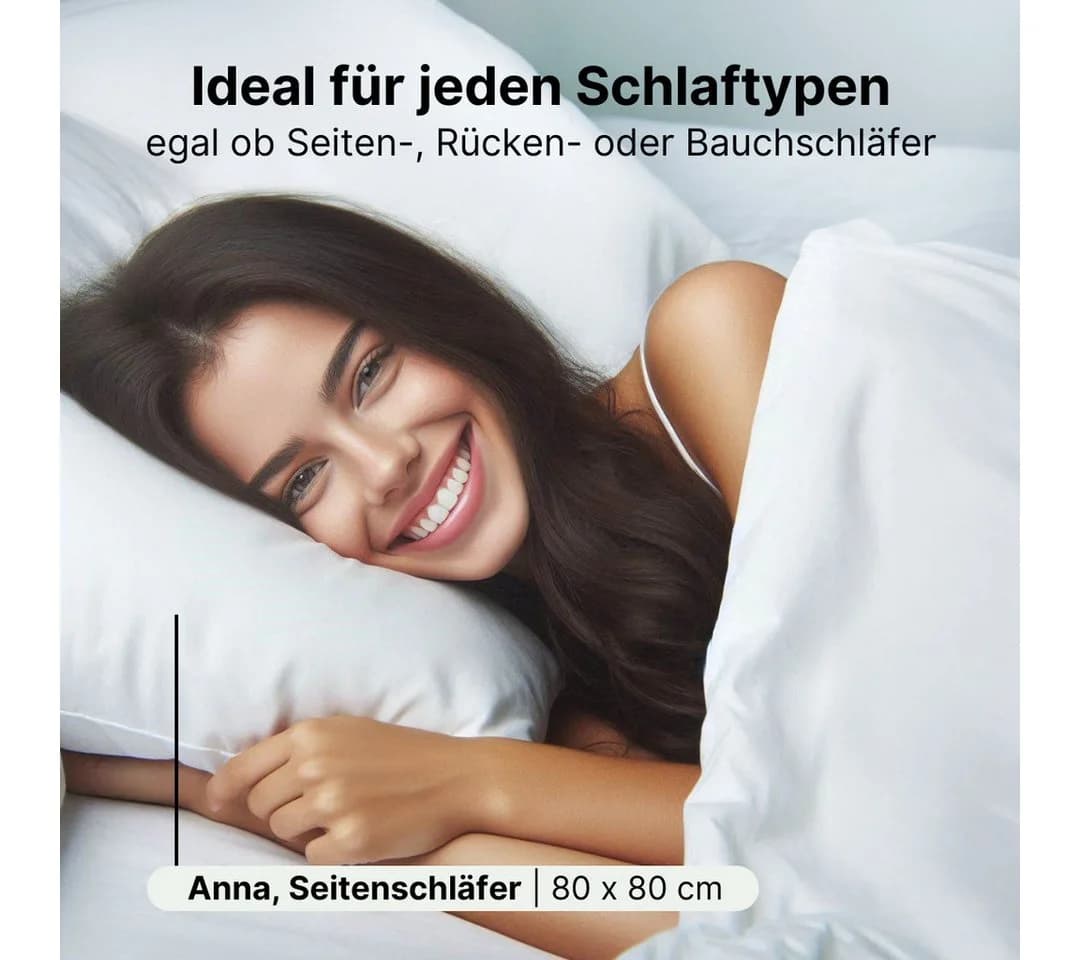 LIVINA HOME Schlafkissen Premium Kopfkissen Baumwolle 100% - Bild 3