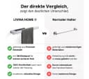 LIVINA HOME Handtuchhalter ohne Bohren 40cm Edelstahl Schwarz Bild 4