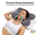 LIVINA HOME Nackenstützkissen Premium Memory Foam Grau Orthopädisch Bild 1