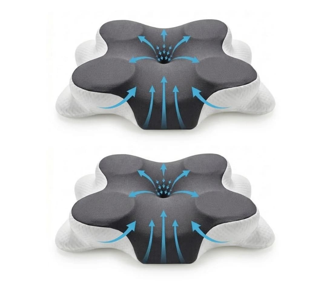LIVINA HOME Nackenstützkissen Premium Memory Foam Grau - Bild 2