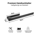 LIVINA HOME Handtuchhaken Set Schwarz Selbstklebend Edelstahl Bild 5