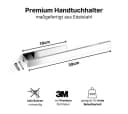 LIVINA HOME Handtuchhaken & Halter Set Edelstahl Selbstklebend Silber Bild 5