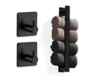 LIVINA HOME Handtuchhaken Set Schwarz Selbstklebend Edelstahl Bild 2