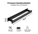 LIVINA HOME Handtuchhaken Set Schwarz Selbstklebend Edelstahl Bild 5