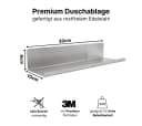 LIVINA HOME Handtuchhaken Set mit Duschablage Edelstahl Selbstklebend Silber Bild 5