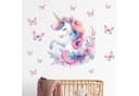 nikima Wandtattoo Einhorn mit Schmetterlingen Bunt PVC-Folie Bild 4