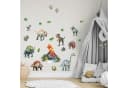nikima Wandtattoo Dinosaurier mit Vulkan Bunt PVC-Folie Bild 3