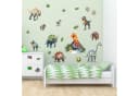 nikima Wandtattoo Dinosaurier mit Vulkan Bunt PVC-Folie Bild 4