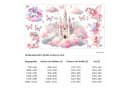 nikima Wandtattoo Schloss auf Wolken mit Feen Pastell-Rosa Aquarell Bild 3