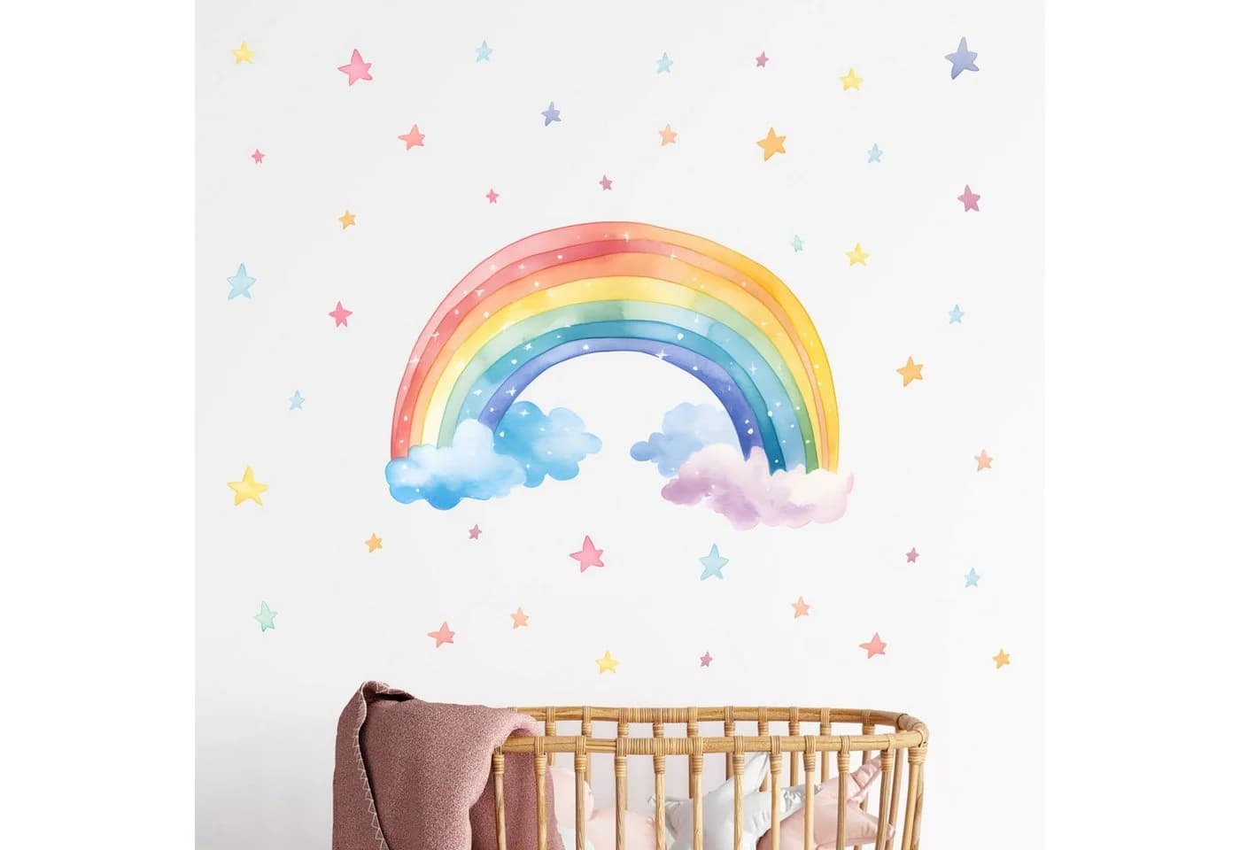 nikima Wandtattoo Bunt Regenbogen