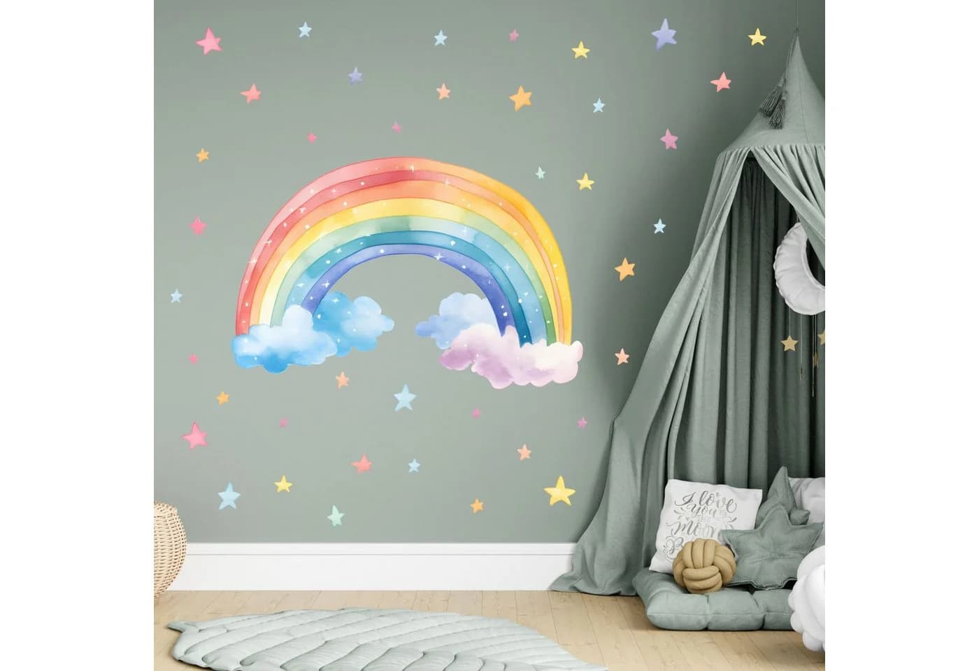 nikima Wandtattoo Bunt Regenbogen - Bild 4