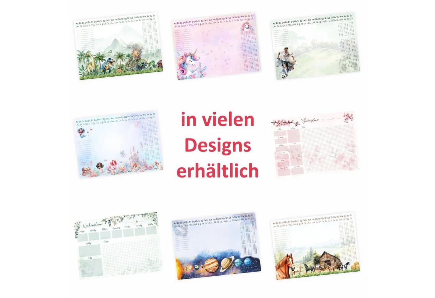 nikima Schreibtischunterlage A3 Pferde Pony mit Lernfunktion - Bild 3