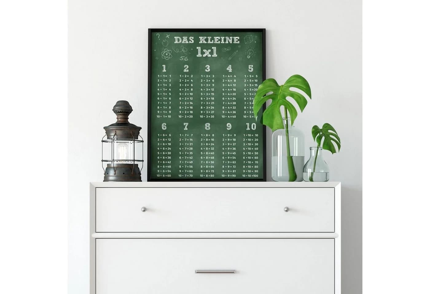 nikima Poster Kinder Lernposter - das kleine 1x1 Tafel Bunt - Bild 4