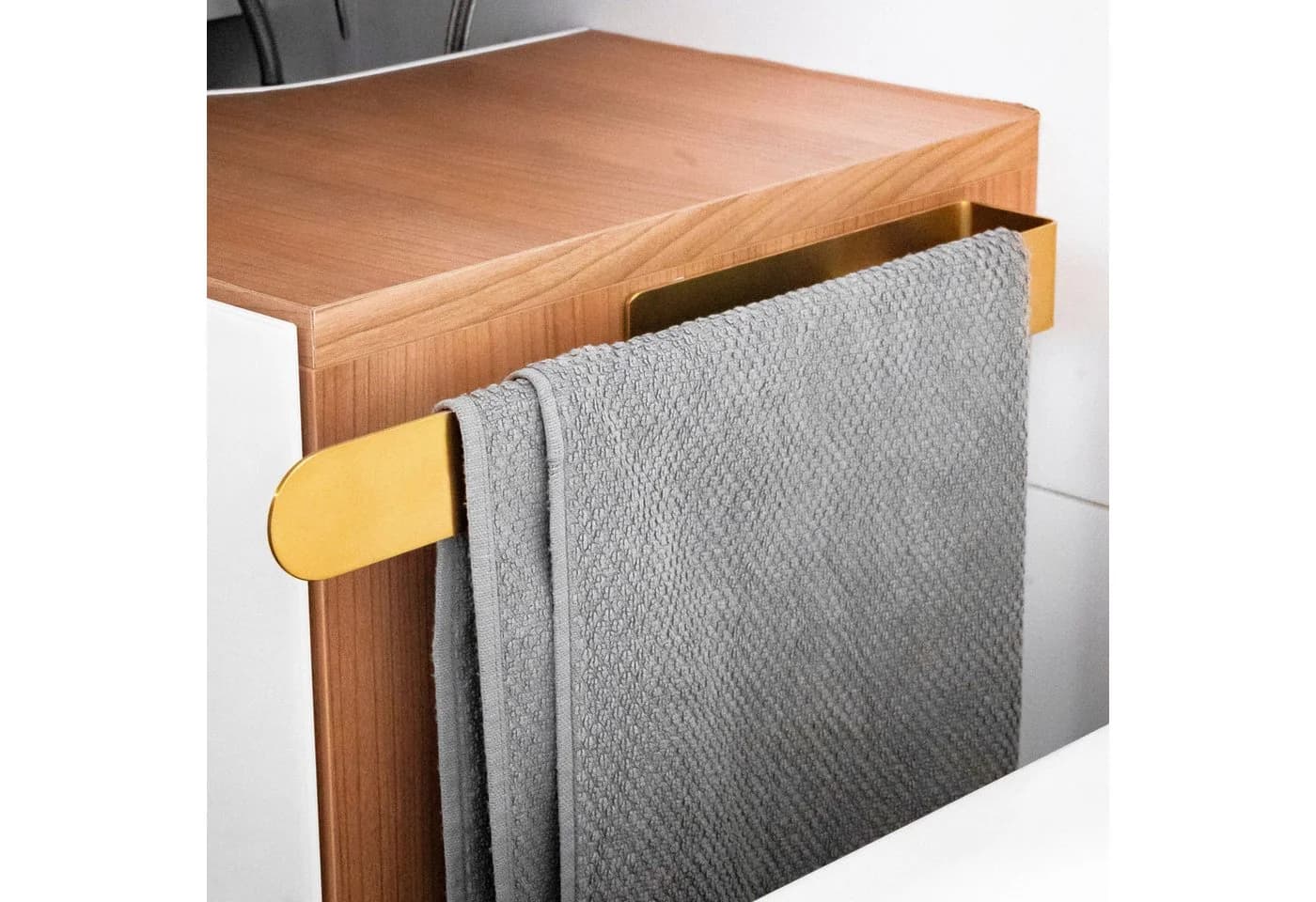 ELMOWO Handtuchhalter Edelstahl selbstklebend gold - Bild 2