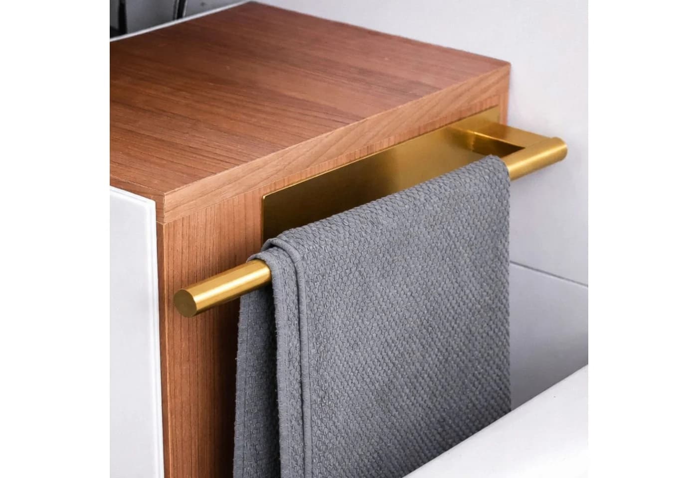 ELMOWO Handtuchhalter Gold Selbstklebend Edelstahl Ohne Bohren - Bild 2