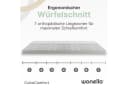 wonello Topper CubeComfort 8,5 cm Kaltschaum TENCEL™ 7-Zonen weiß Bild 3