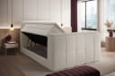 wonello Boxspringbett Madison 3 mit TV-Lift und Bettkasten weiß Bild 1