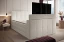 wonello Boxspringbett Madison 3 mit TV-Lift und Bettkasten weiß Bild 2