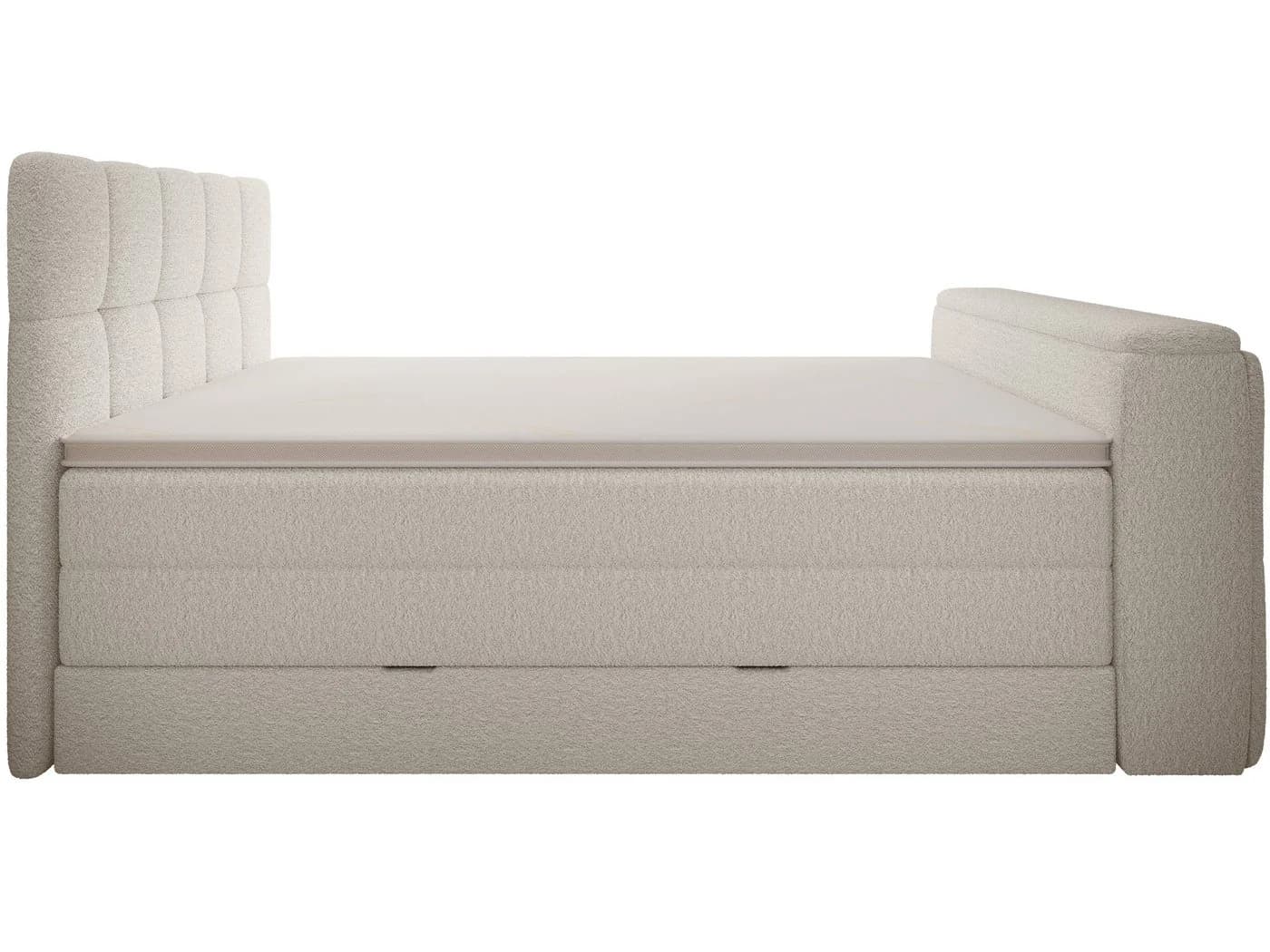 wonello Boxspringbett Madison 3 mit TV-Lift und Bettkasten weiß - Bild 5