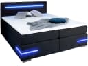 wonello Boxbett Lennox Schwarz mit LED-Beleuchtung und USB-Anschlüssen Bild 2