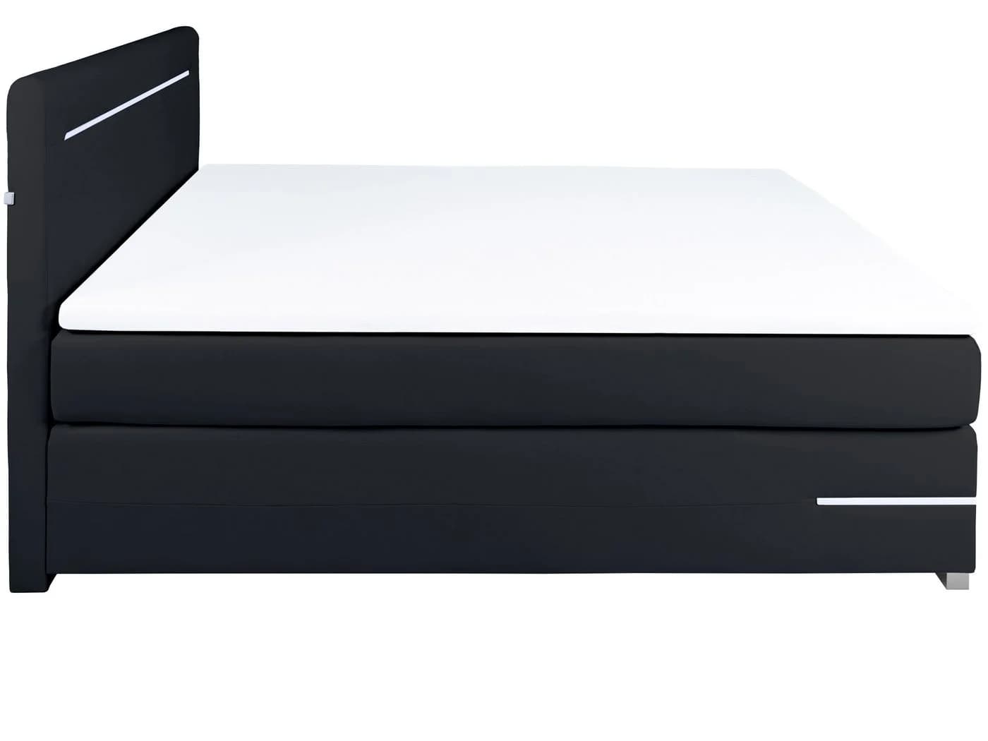 wonello Boxbett Lennox Schwarz mit LED-Beleuchtung und USB-Anschlüssen - Bild 5