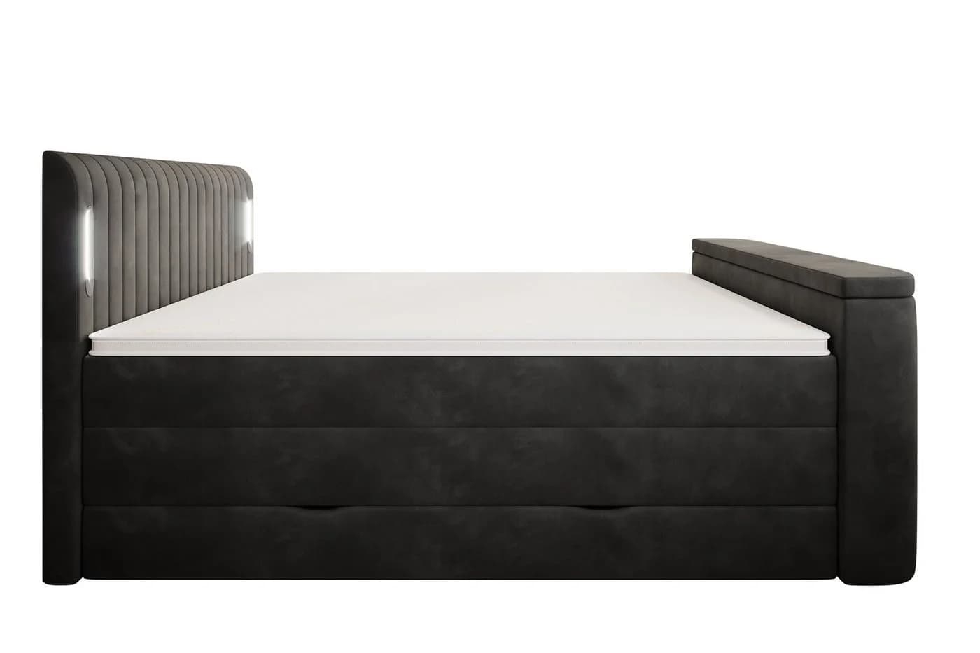 wonello Boxspringbett FLY mit TV-Lift, Bettkasten & LED-Beleuchtung in Anthrazit - Bild 5
