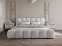 wonello Polsterbett Mira mit Bettkasten und Lattenrost Boucle-Stoff Bild 1